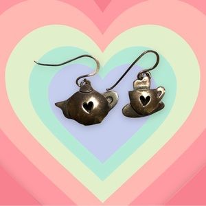 Teapot and Teacup Charm Earrings